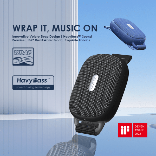 Oraimo Wrap FM HavyBass ™ IP67 Haut-parleur sans fil portable – Image 2