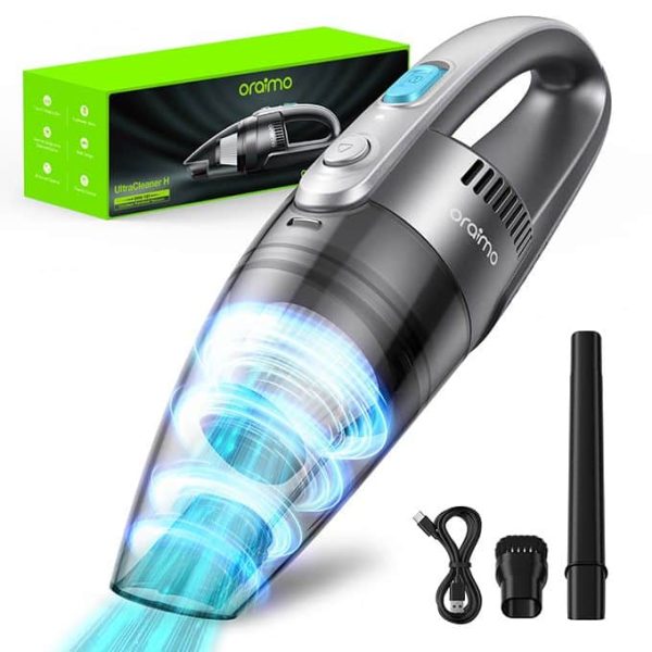 Oraimo Ultra Cleaner H2 Aspirateur à main sans fil rechargeable 3,5 h Charge rapide pour le nettoyage de la maison et de la voiture