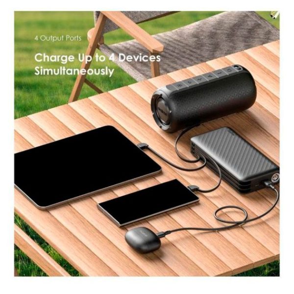 Powerbank Oraimo Travaler link 27 - OPB-P5271 - 27000mAh - 12W - 2 entrées type C/Micro USB - 04 sorties USB-A/câble micro-USB/câble Lightning/câble de type C - Garantie 6 mois – Image 3